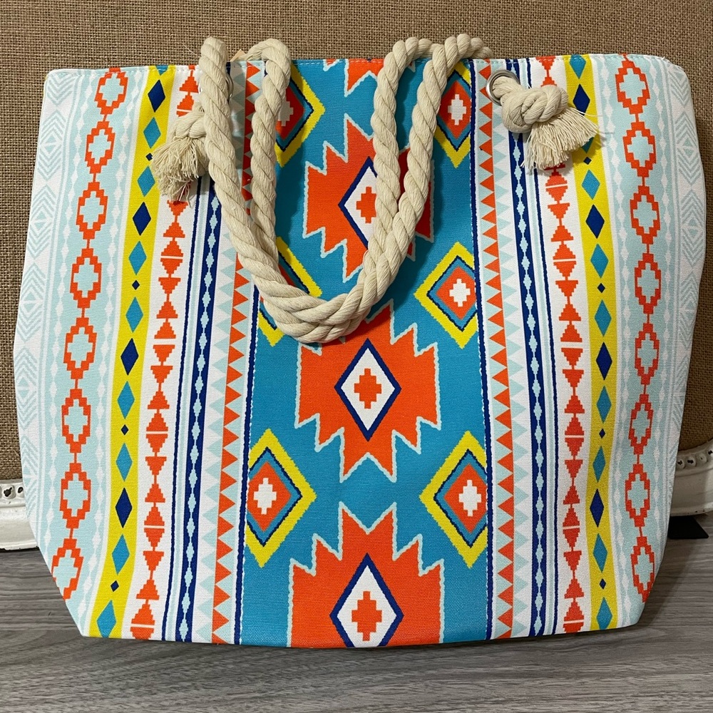 🎉❤️Multicolor Aztec Print Tote Bag